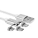 Produktbild FINOO ® | 3 in 1 Lightning / Micro USB / Type C Magnetkabel Schnellladekabel | Synchronisierung und Laden | Android und IOS 10 kompatibel | MagSafe Datenkabel und Ladegerät