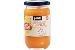 Mermelada de TROPICAL sin azúcar extra JUMEL con STEVIA. Mermelada gourmet con todo el sabor. Pack de 4 unidades (1,49 € / unidad). A PARTIR DE 15€ PORTES GRATIS.