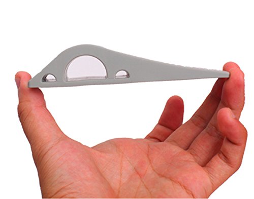Türstopper 2-er Set Rutschfest Türkeil Keilform Tür Stopper Keil in Weiß von Design61 - 3