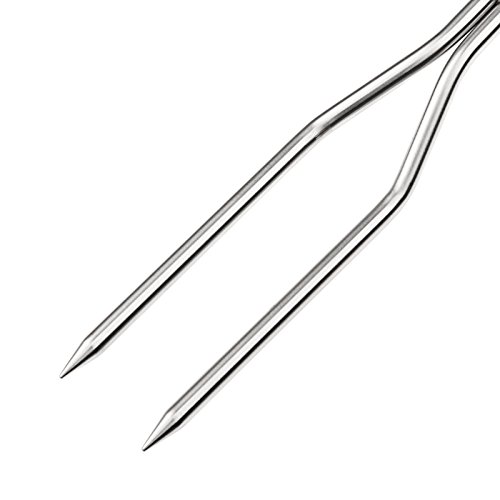 LUPO Digitales Gabel Edelstahl Thermometer Nahrung Temperatur Sensor mit LCD Messung – Perfekt zum Kochen von Nahrung Fleisch Truthahn Hühnchen Geflügel BBQ Wein Marmelade Steak - 7