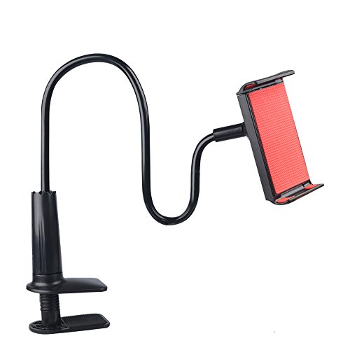 myarmor Schwanenhals iPhone iPad Stand Handy Tablet Halterung lange Bolt Klemme mit Halterung für Tablet oder Handy Geräte 10,2–26,9 cm 360 Grad drehbar Flexibler Arm - 8