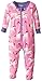 Hatley Baby-Girls Infant Footed Coverall -Unicorns Pyjama Set, Pink, 3-6 Months