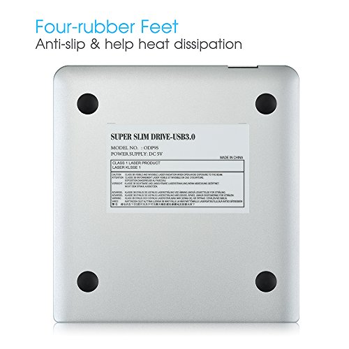 Neu VicTsing Ultra Slim Extern USB 3.0 DVD VCD CD RW Brenner Drive Superdrive Tragbar für Apple Mac Macbook Pro Air iMAC, Windows 2000, XP, Vista, 7 PC Laptop usw. - 9