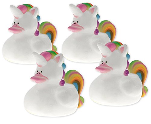 Badeente Einhorn 4-er Set