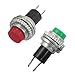 Produktbild Druckknopfschalter - SODIAL(R) 5 x 9.5 mm momentane 1 NO Rote Gruene Kappe Druckknopfschalter AC 250V/ 1.5A