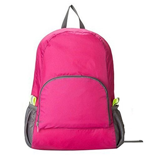 Hosaire 1 Stück Backpack Fahrradrucksäcke Nylon Wasserdicht Faltbar Rucksack für Outdoor Wandern Camping,Reise Bergsteigen Tasche
