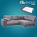 Produktbild Unbekannt Boxspringsofa - Grau - Schlaffunktion - Recamiere Rechts
