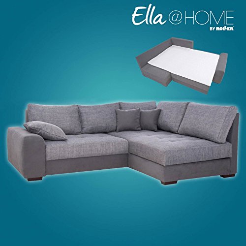 Preisvergleich Produktbild Unbekannt Boxspringsofa - Grau - Schlaffunktion - Recamiere Rechts