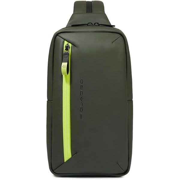 Piquadro Arne Mono Sling Bag with RFID in recycled fabric