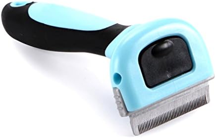OHF Pet Grooming Tools &amp; Pet Grooming Brush For Small, Medium &amp; Large Dogs Cats, With Short to Long Hair. Dramatically Reduces Shedding In Minutes,Blue Medium