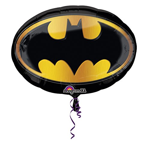 Großer Folienballon * BATMAN * für Kindergeburtstag oder Superhelden-Party // SUPERSHAPE // Folien Ballon Helium Deko Ballongas DC Comics Fledermaus