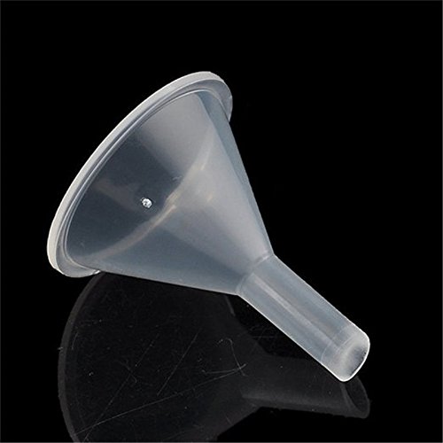 Westeng Mini-Trichter, aus Kunststoff, transparent, 12 Stück, für Küche/Labor/Garage/Auto, 27 mm/6,4 mm - 3