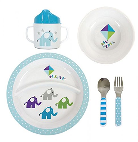 JaBaDaBaDo E4017 Kindergeschirr-Set Elefant blau