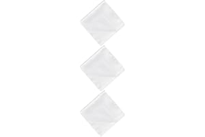 CULEB 3 piezas Pañuelos Hombres Bolsillos,Pañuelo de Bolsillo Satén Seda Blanco,Pañuelos Predoblados Hombre,para Hombres,Fiestas Navideñas,Bodas,Ocasiones Formales 22 x 22 cm