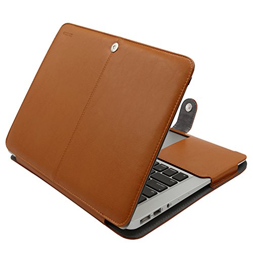 MOSISO MacBook Air 13 H  lle Case  Premium Qualit  t PU Leder Schlanke Schutzh  lle Tasche Cover f  r MacBook Air 13 Zoll  A1369   A1466   Hellbraun