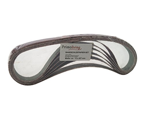 48 x Bandschleifpapier 13 x 457 mm Schleifpapier Bandschleifer Schleifband Körnung 40/60/80/100/120/150 - 4