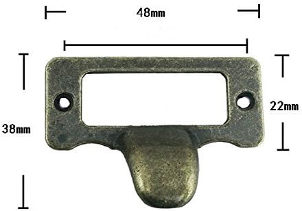 UniDecor NEW 30Pcs Antique Iron Label Frame Card Holder Cup Pull Handle Drawer Box Case Cabinet Cupboard Carpenter Repair decoration Hardware(1.89 Inch * 1.26 Inch) by Unilocks