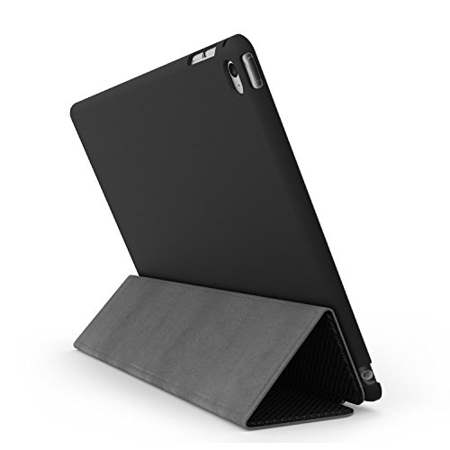 iPad 9.7 Zoll Case Hülle 2017 – KHOMO Schwarzes Kohlefaser Gehäuse mit Doppeltem Schutz Ultra Dunn und Super Leicht Smart Cover Schutzhülle Nur für 2017 Version Neue Apple iPad 9.7 – Carbon Fiber - 5