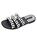 Produktbild Sandale, Damenmode Perle PVC im Freien Flache Strand Sandalen Schuhe Hausschuhe Damen bequem Klassisch Strandschuhe Frauen, LEORTKS