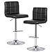 Produktbild Poly und Rinde Griffin Verstellbarer Barhocker in schwarz (Set von 2)