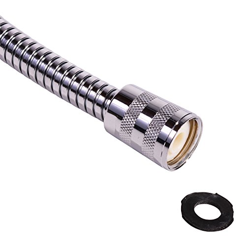 VARIOSAN Geschirrbrauseschlauch 11015, 1,50 m, Edelstahl, chrom, M15, 1/2″ - 3