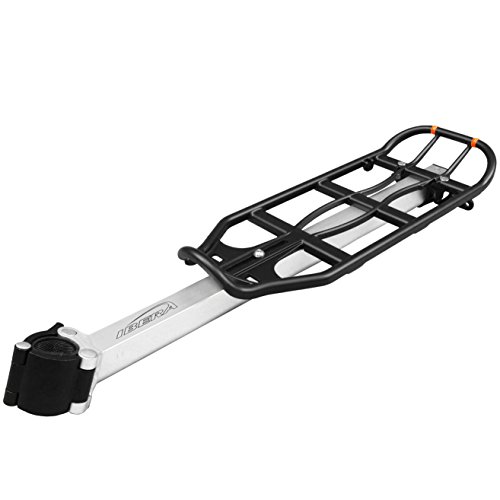 Ibera Fahrrad-Gepäckträger, Fahrradgepäckträger, Bicycle Seatpost-mounted Commuter Carrier, Schwarz - 7