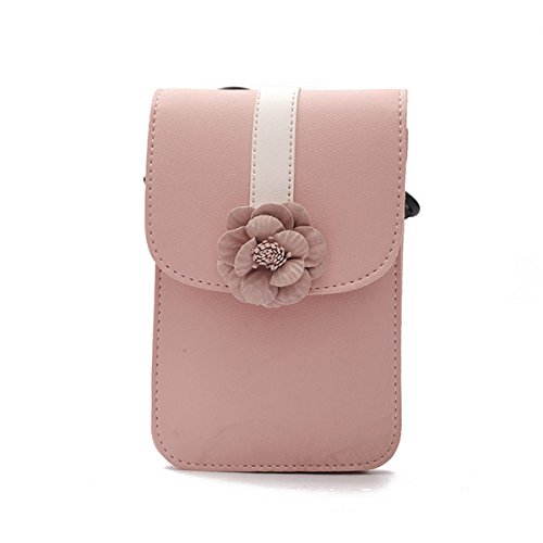 Preisvergleich Produktbild 2017 Neuer Handybeutel Blumenschulterbeutel Kurierbeutel Mini Weiblicher Beutel,Pink-OneSize