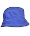 Luvable Friends Baby Boys' "Stripes & Solid" Reversible Bucket Hat - royal blue, 12 - 36 months