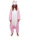 Produktbild Einhorn Kostüm Pyjamas Tierkostüm Schlafanzug Verkleiden Cosplay Kostüm zum Karneval Fasching, Unicorn Pink, XL: für Höhe 178-187 cm