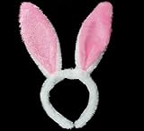 YYGIFT® Hasen Kostüm Hase Ohren Haarreife mit LED Beleuchtung als süßes Häschen und sexy Bunny zu Halloween Karneval Fasching Party Polterabend Junggesellenabschied usw. Einheistgröße (Rosa)