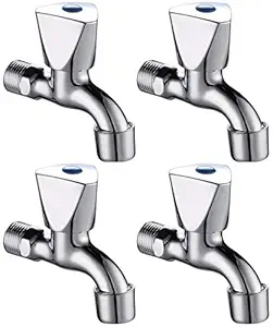 Joyway AcuraMini Bib Cock Bathroom Tap With Quarter Turn Foam Flow (Pack of 4 Pieces)