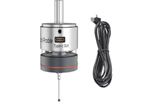 NBGRVB WP-500 3D edge finder contact probe to find the center of the desktop CNC 3D Touch Probe Upgraded XYZ Axis Anti-roll Edge Finder Waterproof 3 Coordinate Measuring Sensor (Probe)