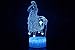 Produktbild Surenhap Fortnite 3D Nachtlicht Halloween Tischlampe 7 Farben Dekoration Nachttischlampe Stimmungslicht für Halloween Weihnachten Geburtstag Baby Kinder Fortnite SpielliebhaberFortnite B