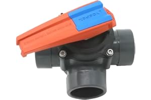 PISCINEO Vanne 3 Voies PVC Pression à Coller diam. 50