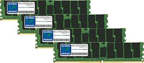 GLOBAL MEMORY 64 GB (4 x 16 GB) DDR4 2400 MHz PC4 - 19200 288-pin ECC Registered DIMM (RDIMM) Memoria RAM Kit per Servers/Workstations/schede Madri (8 Rank Kit Chipkill)