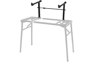 condinggen Universal Adjustable Width Keyboard Stand Extension, Second Tier for Electronic Piano, Music Instrument Accessories