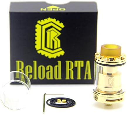 SeeWonder Reload RTA Dripper Atomizer Tank Clone Rebuildable Dripping Atomizer 24mm for Sub Ohm Box Mods - Gold