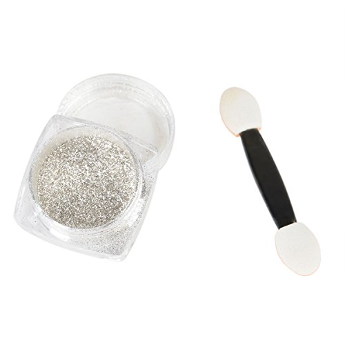Nagel Glitzerpuder,Spiegel Glitter Chrom Effekt Nail Art Pulver