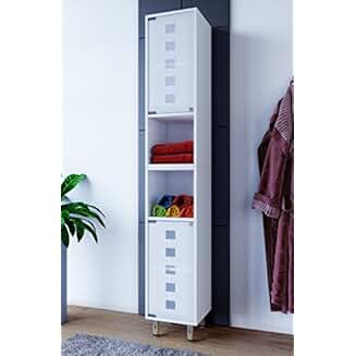 Suchergebnis auf Amazon.de für: Badezimmerschrank mit Glastüren Weiß