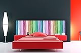cabecero pvc opiniones Decoración de habitaciones. Cabecero Cama PVC Textura Madera Arcoiris 100x60cm  Disponible en Varias Medidas  Cabecero Ligero, Elegante, Resistente y Económico