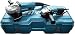Produktbild Makita Winkelschleifer-Set 230/125 mm, 1 Stück, türkis/schwarz, DK0036