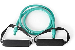 DITTMANN Body Tube Deluxe Fitnessband Expander grün/mittel Schaumstoffgriff