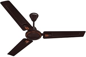 Crompton SUREBREEZE HILL BRIZ NEO 1200 mm (48 inch) Ceiling Fan (Smoked Brown) Star rated energy efficient fans