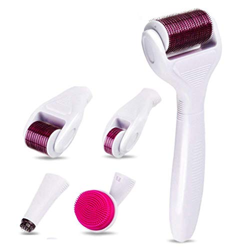 SEEYC Roller 6 In 1 Kit for Face and Body, Face Roller Needle 2018 New Skin Care Tools Needle Titanium 0.5/1.0/1.5mm Needle Rollers ?Silicone Brush and Disinfecting Tray in a Sterile Sealed Case