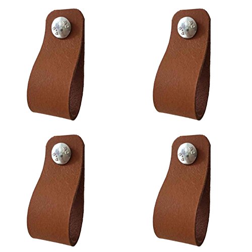 Preisvergleich Produktbild Wolkedewietje Ledergriffe Cognac Set