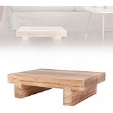 Taburete de madera de paulownia multifuncional, reposapi&eacute;s vintage, taburete port&aacute;til, reposapi&eacute;s de madera debajo del escrit