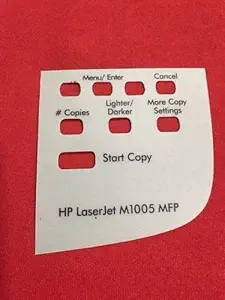 Yukonics ICONS Control Panel Sticker for HP Laserjet M1005MFP