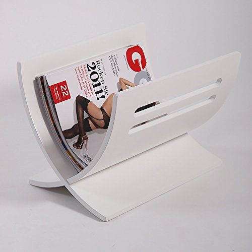 Zeitungsständer News Design Zeitungshalter Weiss zerlegbar