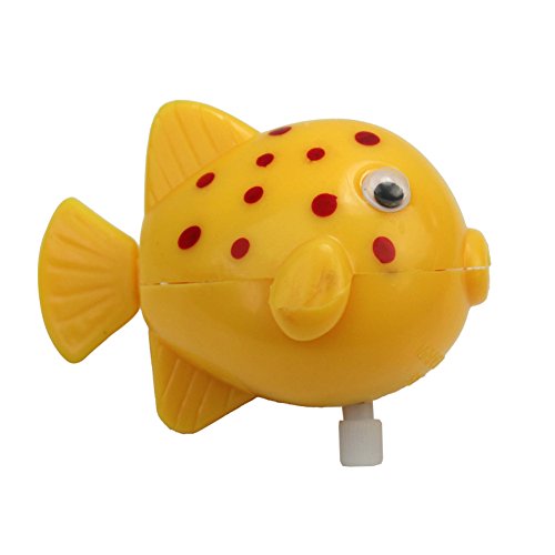 Lovely Wind Up Plastic Moving Swimming Fish Pet Baby Kids Children Bath Toys Sent in Random coulor