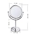 Makeup Mirror with 3X Magnification from AcerVea® - Professional Swivel mirror Best Compact Lighted Table Top Mirror with Stand- Double Sided Magnification with Soft LED Light for Bathroom, Vanity, Cosmetics - 3x AA Battery Operated , Illuminated and Adjustable - Improve Your Beauty Routine Today